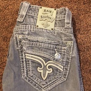 Rock revival size 30 gray straight fit